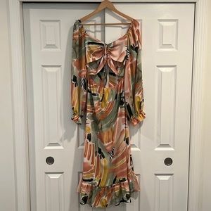SHEIN Abstract Maxi Dress